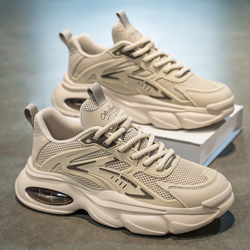 Damen Sportliche Sneakers mit atmungsaktivem Mesh-Obermaterial und dämpfender Sohle Drune