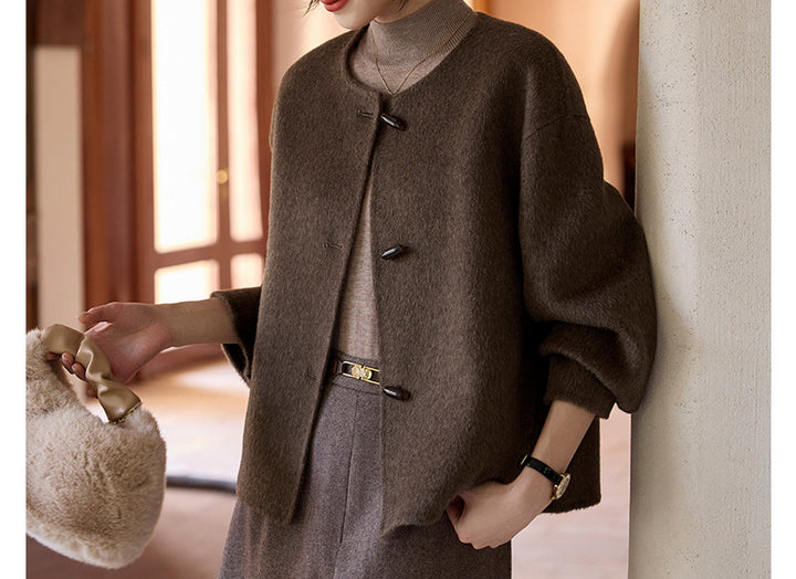 Damen Modische und elegante Strickjacke Drune