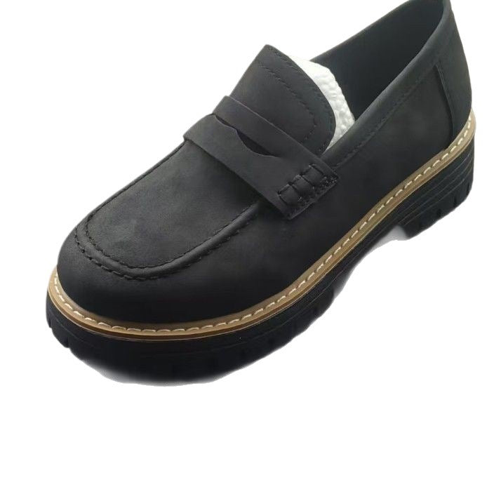 Herren nan robuste Penny-Loafer mit markanter Profilsohle, handwerklicher Ziernaht und gepolstertem Komfortfußbett Drune
