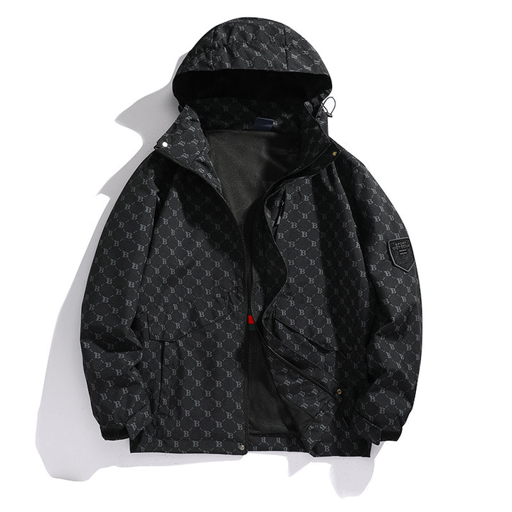 Herren wasserabweisende lange Freizeitjacke Drune