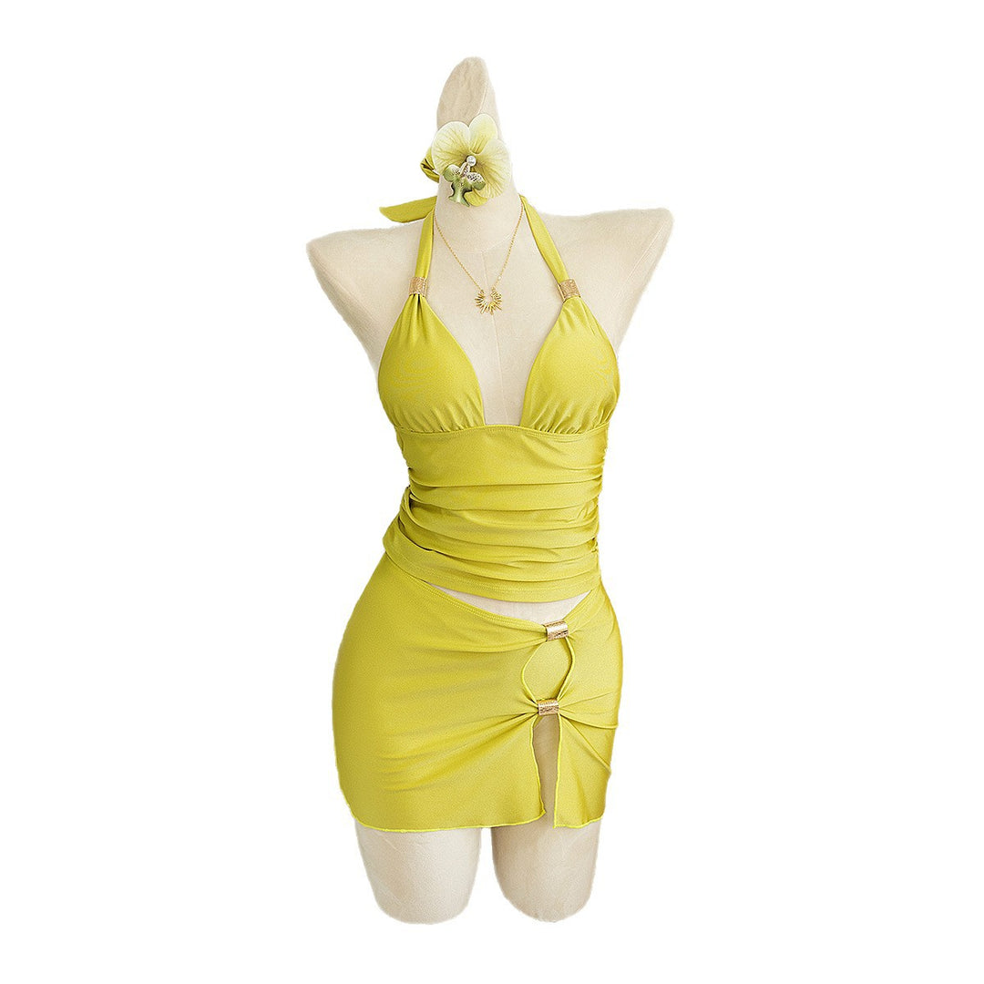 Damen Tankini mit modischem Röcken Drune