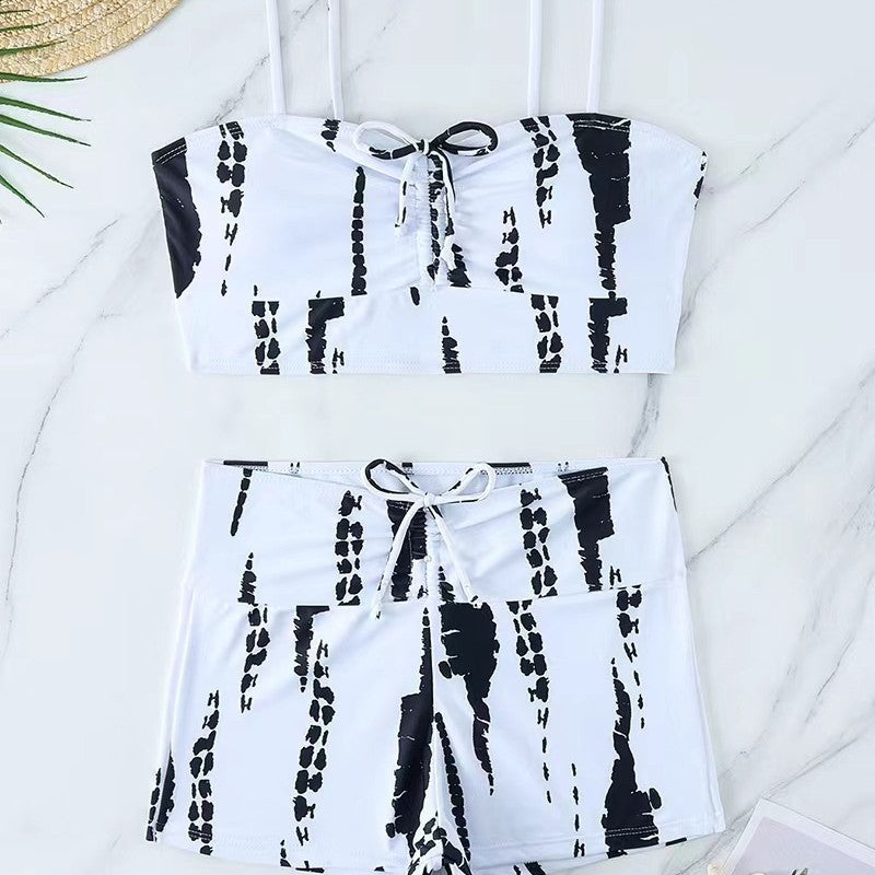 Damen Sportliches Bikini-Set mit verstellbaren Trägern Drune