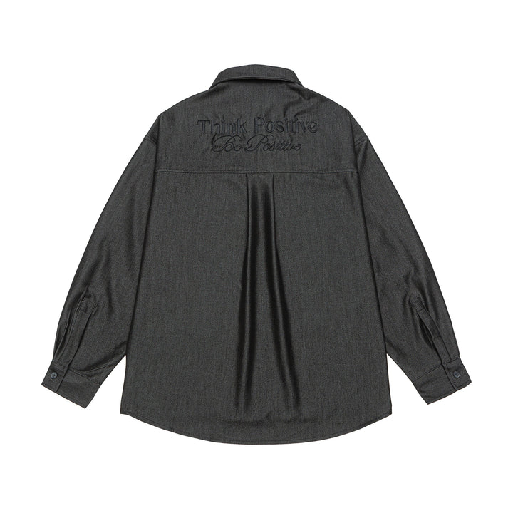 Herren Overshirt aus schwerer Twill‑Qualität mit verdeckter Knopfleiste und Brusttaschen Drune
