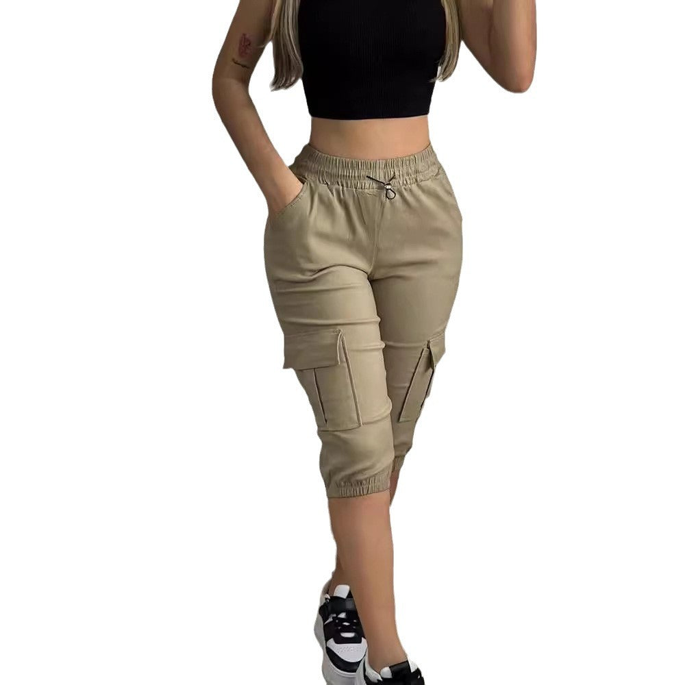 Damen Cargo-Jogginghose mit praktischen Taschen und elastischem Bündchen Drune