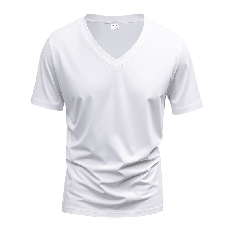 Herren Funktions-T-Shirt mit V-Ausschnitt aus atmungsaktivem Material Drune