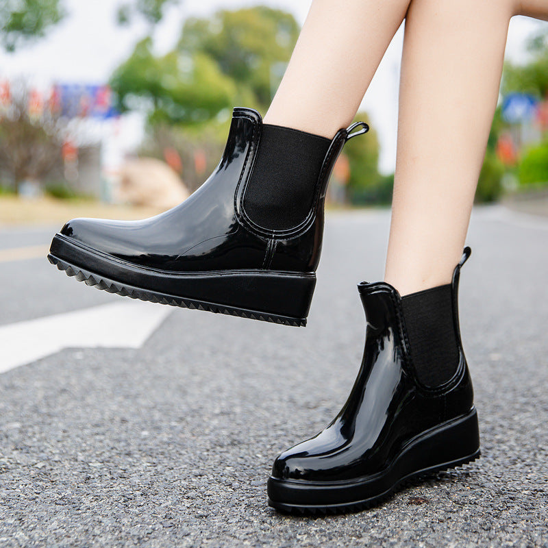 Damen Elegante und wasserdichte Chelsea Boots mit rutschfester Sohle Drune