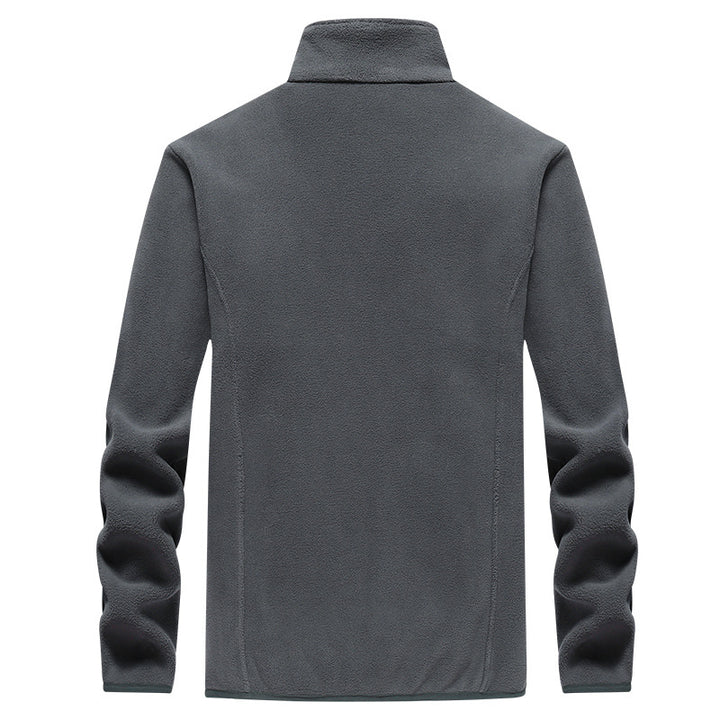 Herren Fleecejacke mit Stehkragen, durchgehendem Reißverschluss & Eingrifftaschen Drune