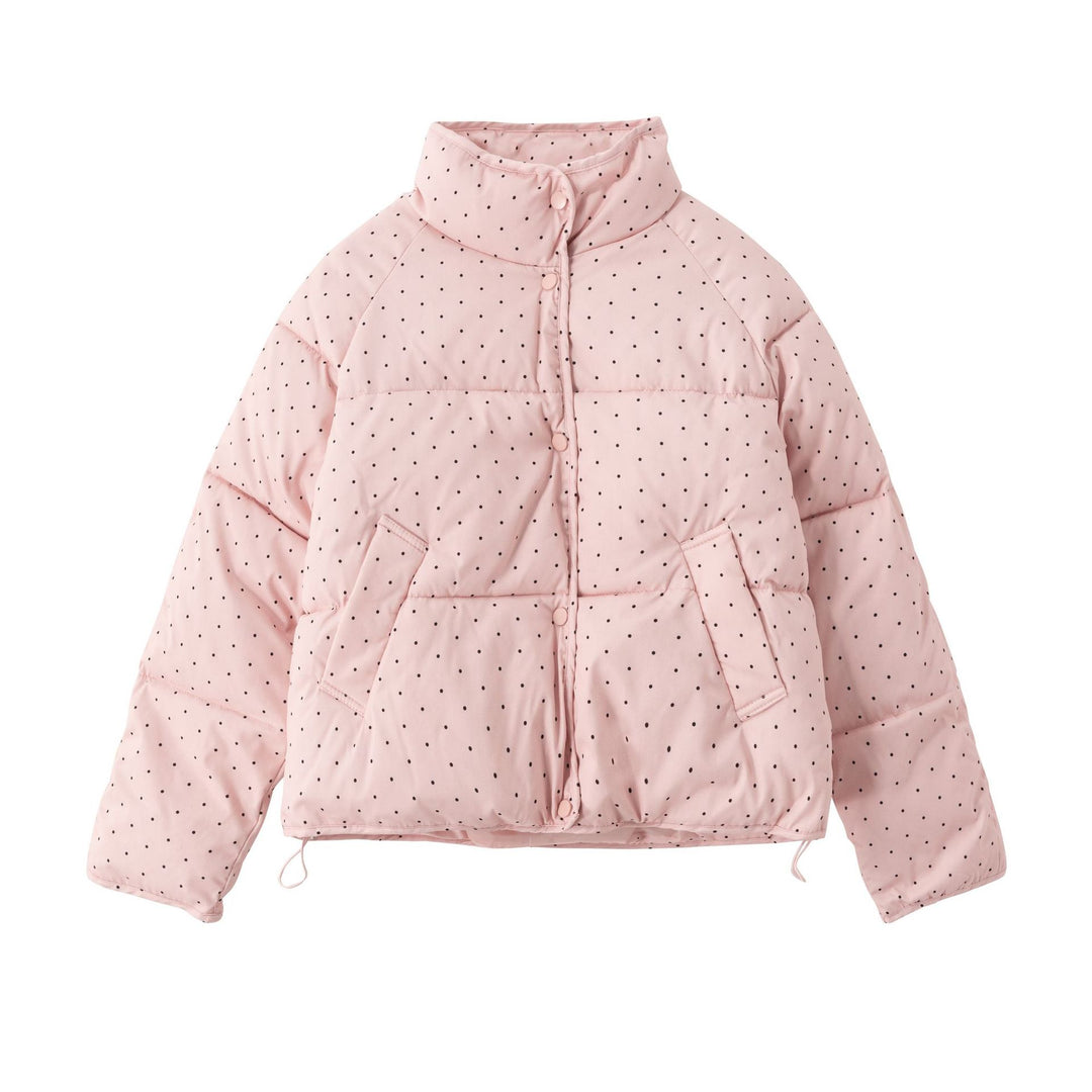 Damen elegante und moderne Steppjacke mit hohen Taschen Drune