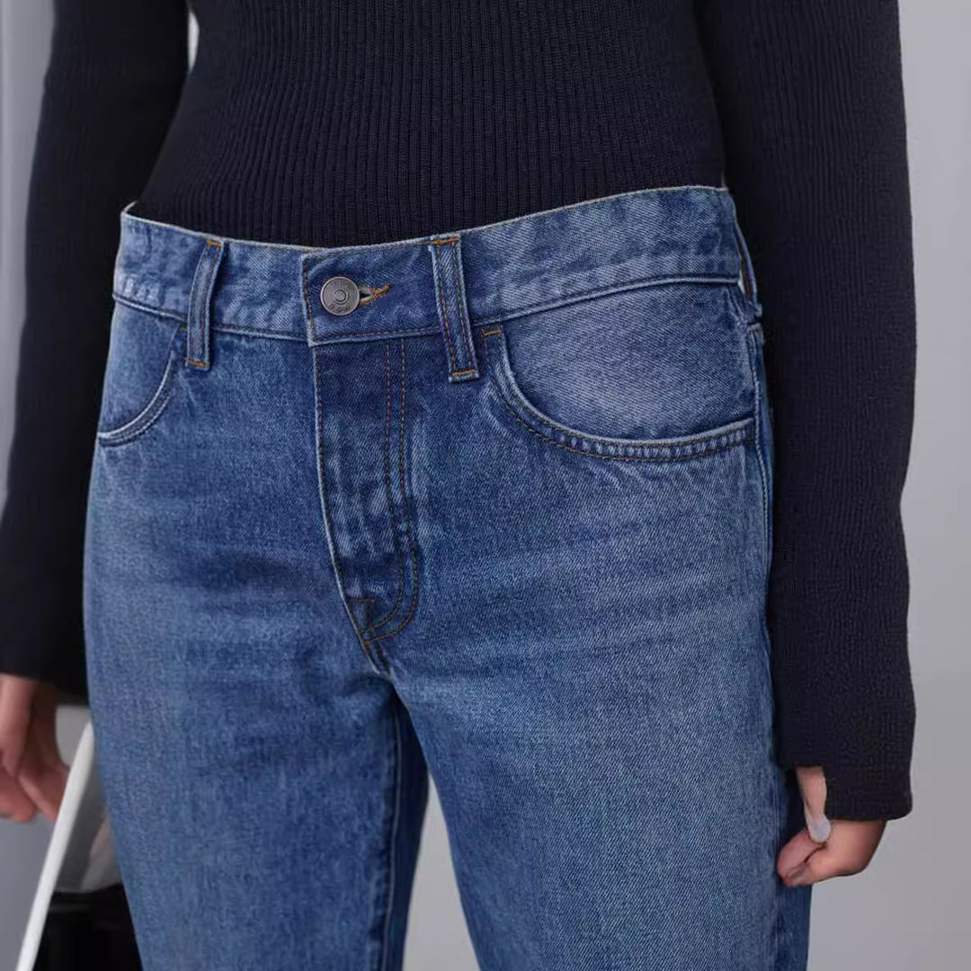 Damen Figurbetontes Rippstrickoberteil Drune