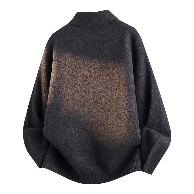 Damen Modischer Strickpullover mit Stehkragen Drune