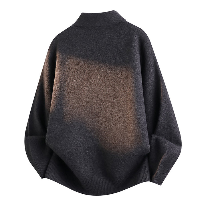 Damen Modischer Strickpullover mit Stehkragen Drune
