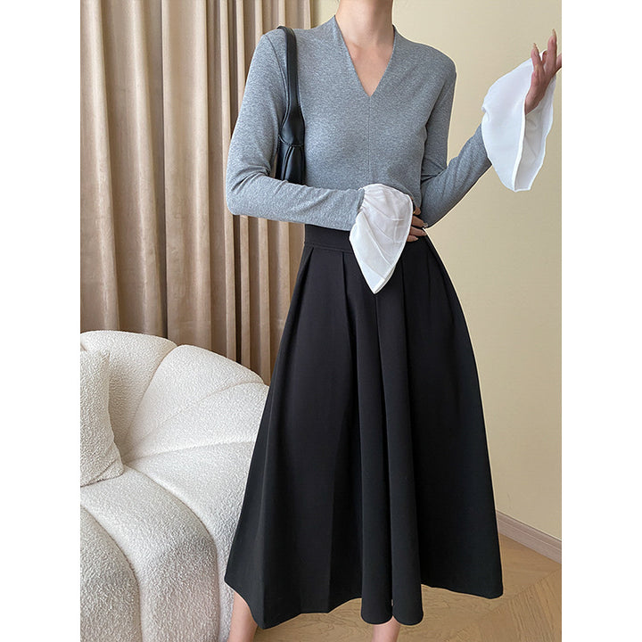 Damen kuschelige Strickjacke mit dekorativen Knopfdetails Drune