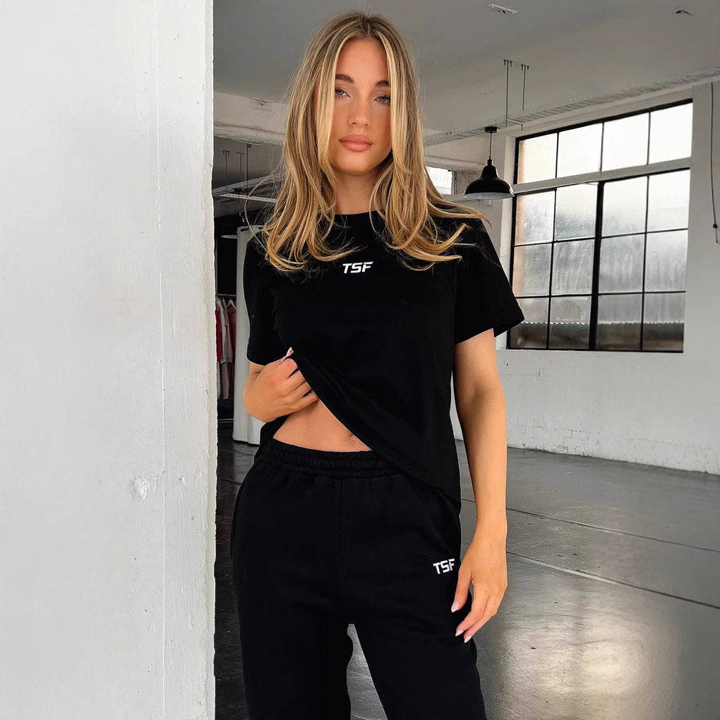 Damen trendiges T-Shirt mit lässigem Schnitt und hochwertigem Baumwollmaterial Drune