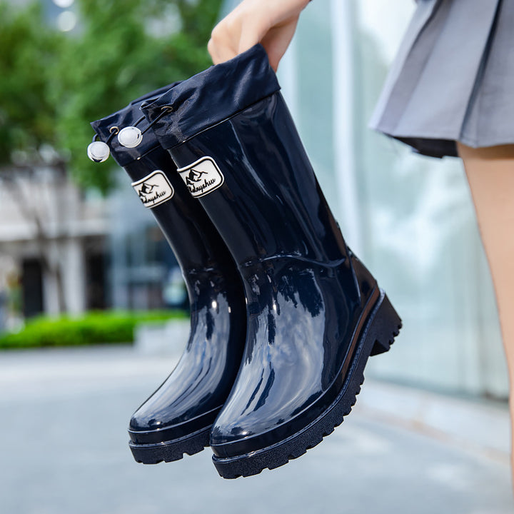Damen Hochwertige und stylische Gummistiefel mit verstellbarem Schnürsystem Drune