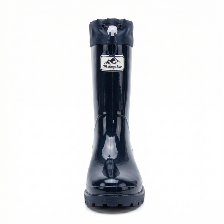 Damen Hochwertige und Stylische Gummistiefel mit Verstellbarem Schnürsystem Drune