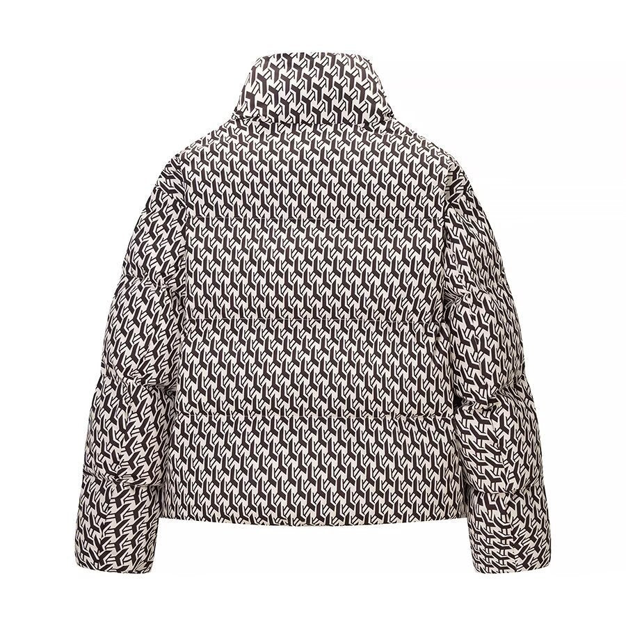 Damen Steppjacke mit modernem Grafikdesign Drune