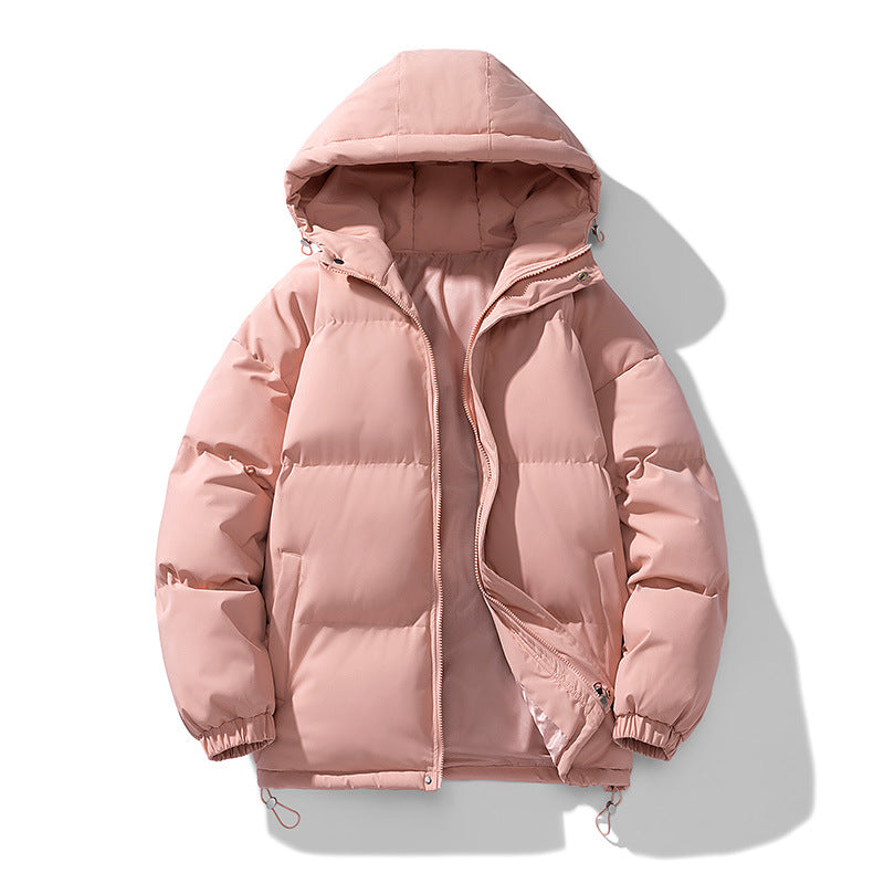 Unisex Gepolsterte Kapuzensteppjacke mit Thermoisolierung und verstellbarem Saum Drune