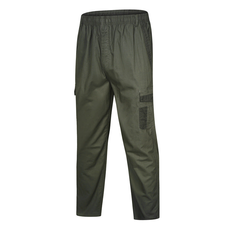 Herren Cargohose mit elastischem Bund, Mesh-Einsätzen und Multifachtaschen Drune