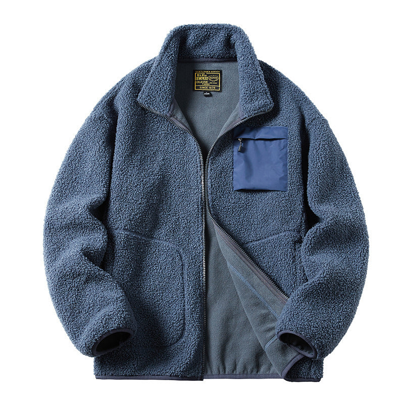 Herren Gemütliche Fleecejacke mit praktischen Taschen Drune