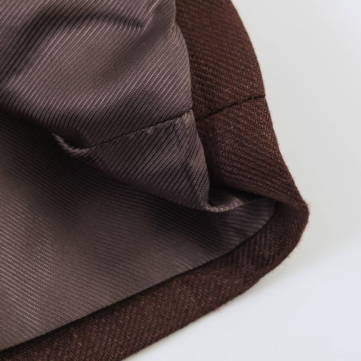 Damen Doppelreihiger Leinenblazer mit Peak-Revers und aufgesetzten Pattentaschen Drune