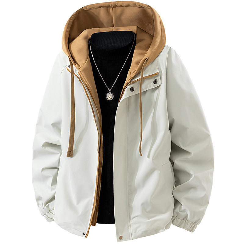 Herren technische Kapuzen-Softshelljacke mit verstellbarer Kapuze und Utility-Taschen Drune