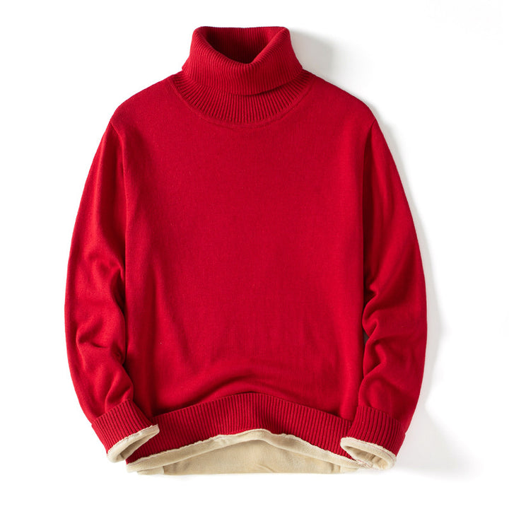 Damen Eleganter Rollkragenpullover Drune
