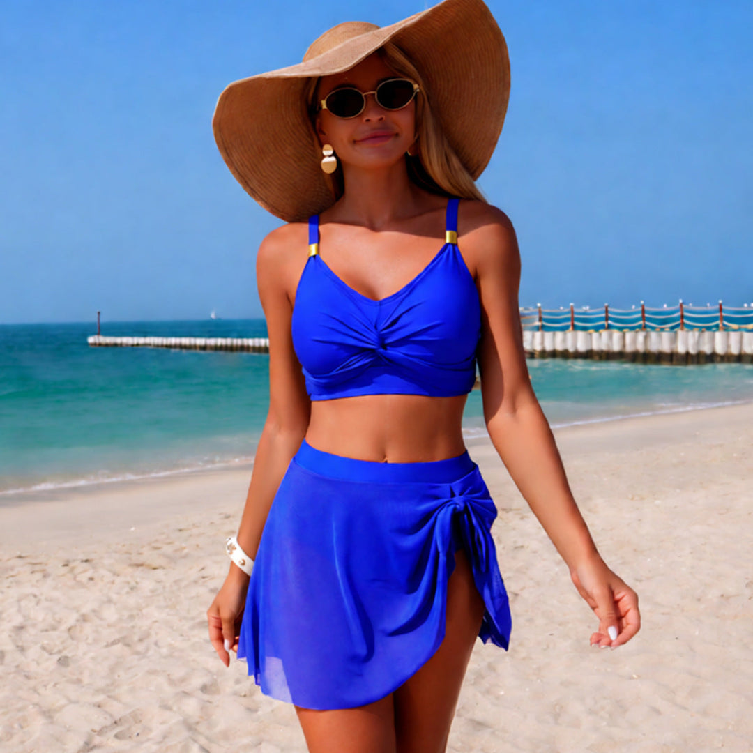 Damen Schwimmbikini mit Wickelrock Drune