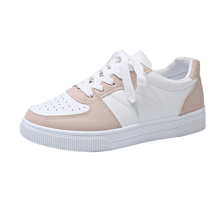 Damen Niedrige Plateausneaker mit gepolstertem Schaft und klassischer Schnürung Drune