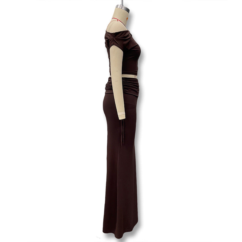 Damen Elegantes und figurbetontes Jumpsuit-Kleid mit asymmetrischem Design Drune