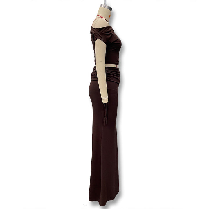 Damen Elegantes und figurbetontes Jumpsuit-Kleid mit asymmetrischem Design Drune
