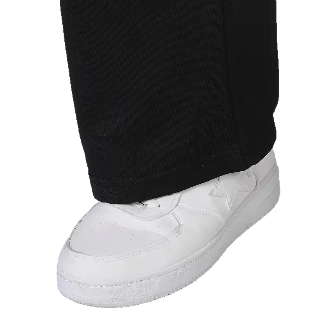 Herren nan Straight‑Leg Sweatpants aus French‑Terry mit elastischem Komfortbund und Kordelzug Drune
