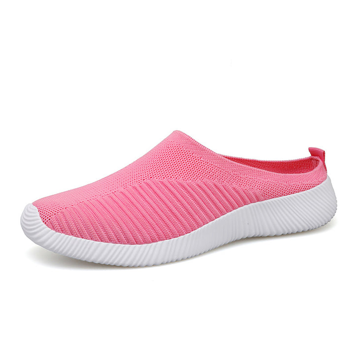 Damen nan ultraleichter Slip-On-Freizeitschuh mit nahtlosem Netzstrick, ergonomischer Fersenlasche und flexibler Wellenlaufsohle Drune