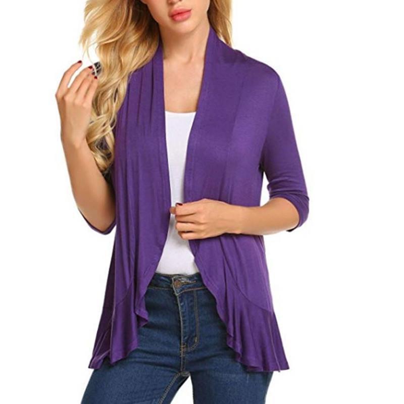 Damen Leichte Strickjacke mit asymmetrischem Saum Drune
