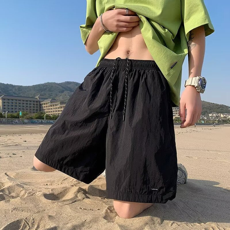 Herren Bequeme Sommer Shorts mit elastischem Bund und praktischen Seitentaschen Drune