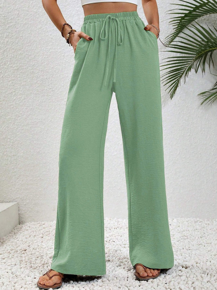 Damen weite Palazzo-Hosen Drune