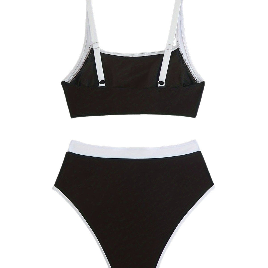 Damen Bikini-Set mit sportlichem Schnitt und hohem Taillenslip Drune