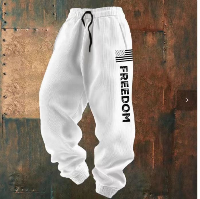 Damen Bequeme Freizeithose mit kreativem Druck Drune