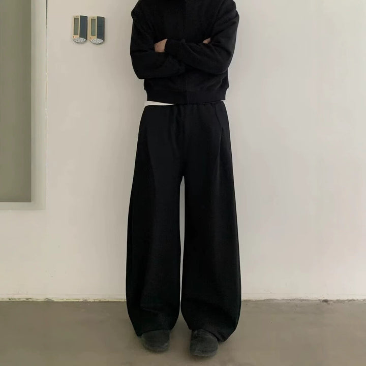 Damen Modisches Oversized Hoodie und Weitbein-Hosen Set Drune