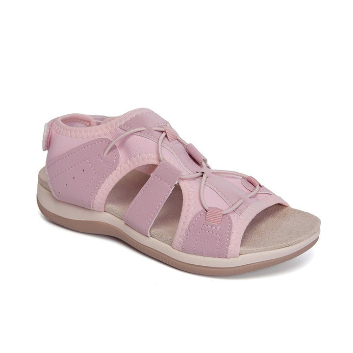 Damen  bequeme Outdoor-Sandalen mit Schnellzugsystem gepolstertem Fußbett und geschlossener Fersenpartie Drune