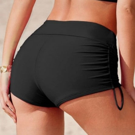 Damen Badehose mit seitlicher Raffung und verstellbarem Bund Drune
