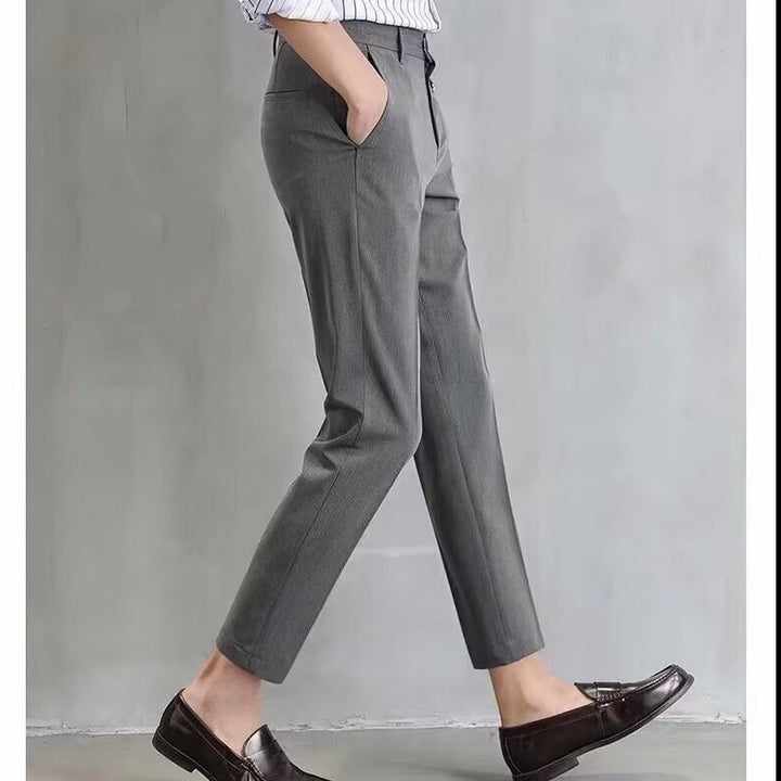 Herren Elegante Slim Fit Chino-Hose Drune