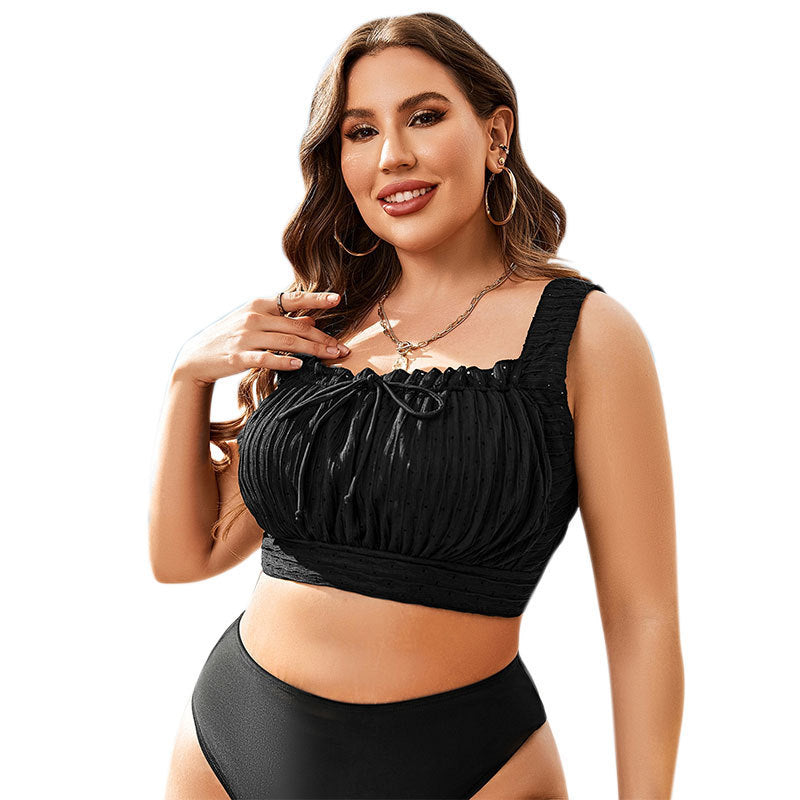 Damen Sport-Bikinioberteil mit stilvollem Rüschendesign Drune