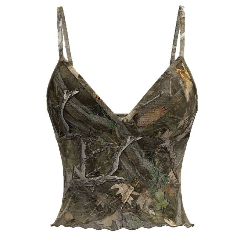 Damen Camouflage Top Drune