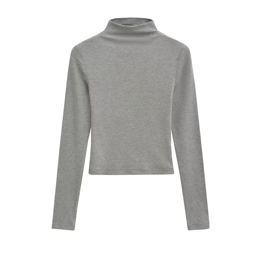 Damen Langarm-Rollkragenpullover Drune