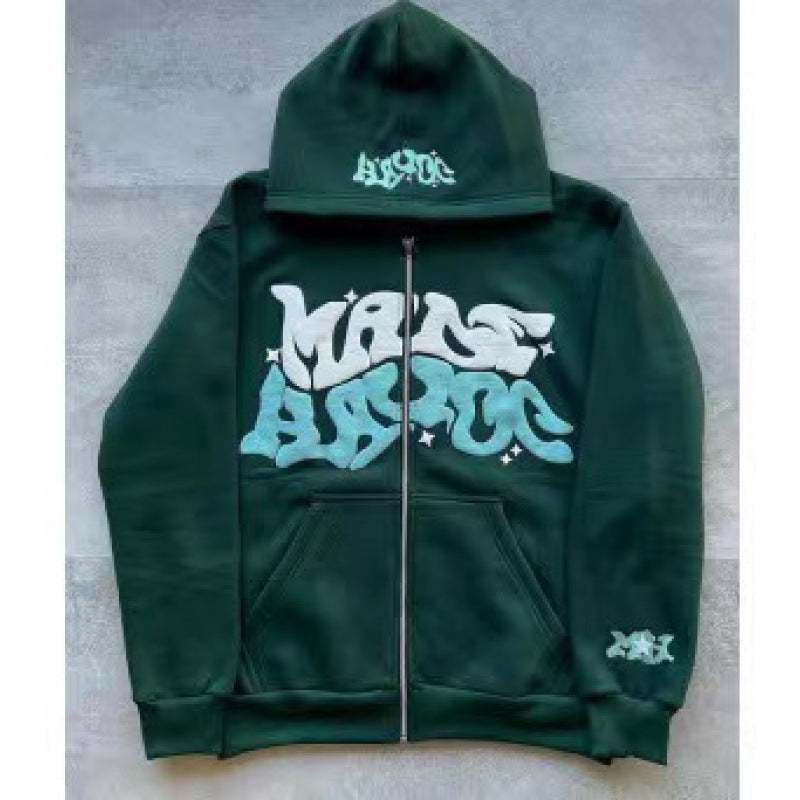Damen Kapuzenjacke mit grafischem Schriftzug und lässigem Schnitt Drune
