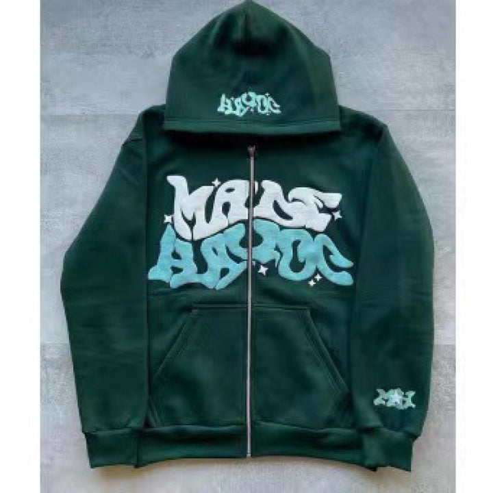 Damen Kapuzenjacke mit grafischem Schriftzug und lässigem Schnitt Drune