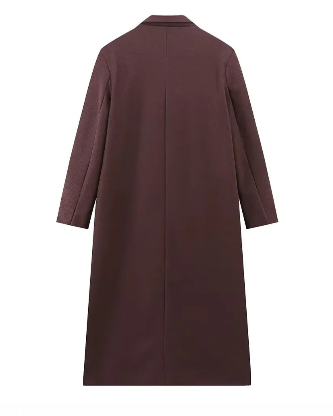 Drune | Park Avenue Doppelreihiger Langer Trenchcoat