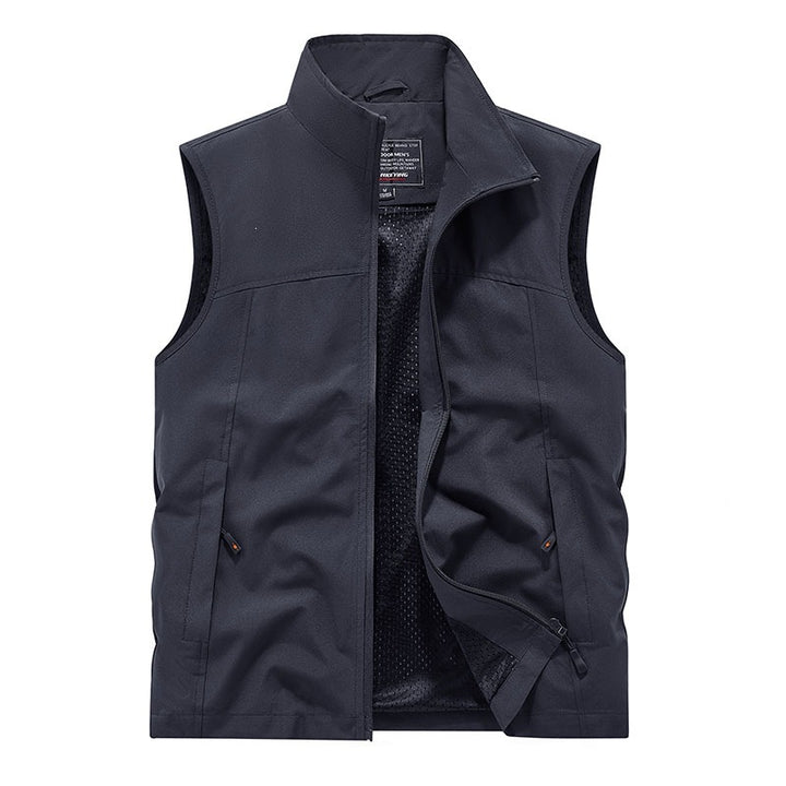 Herren Softshell-Weste mit Mesh-Innenfutter, windabweisend & Reißverschlusstaschen Drune
