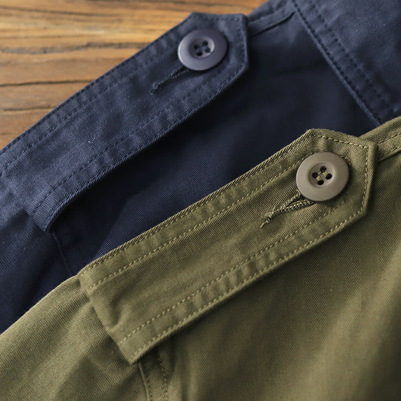 Herren Utility-Jacke mit funktionalen Taschen und klassischem Design Drune