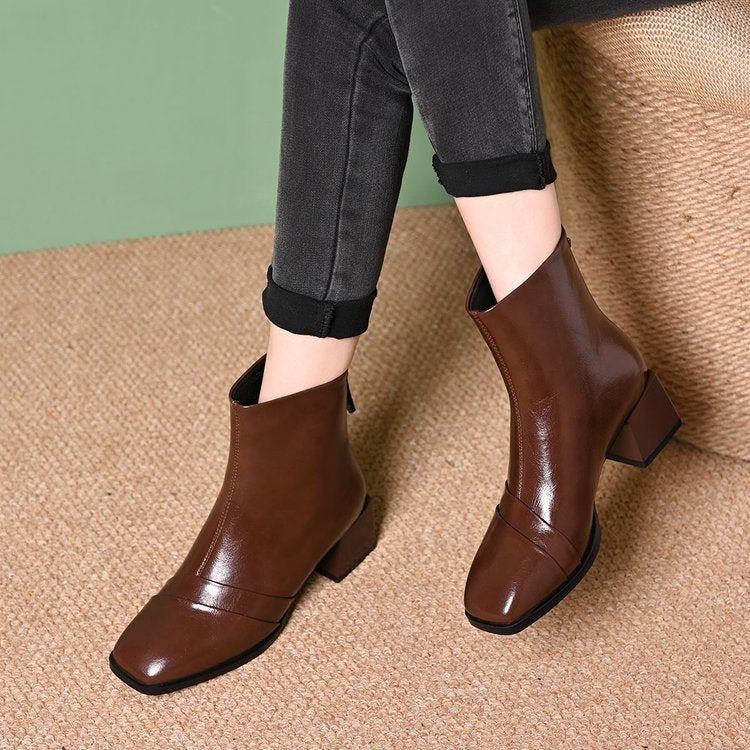 Damen Elegante Chelsea-Stiefeletten Drune